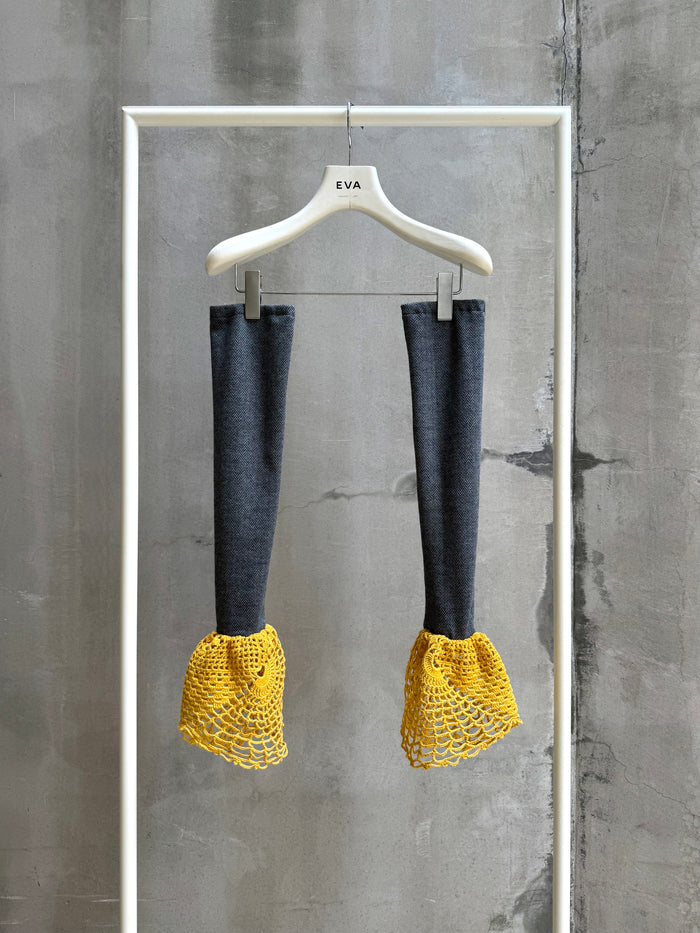 RECONSTRUCTED VINTAGE CROCHET ARM WARMERS