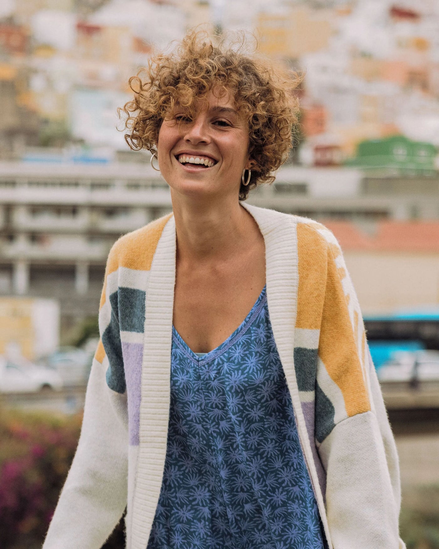 Sunsets Knitted Cardigan - Marshmallow